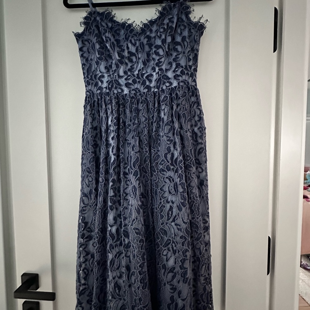 Eliza J Navy Lace Dress